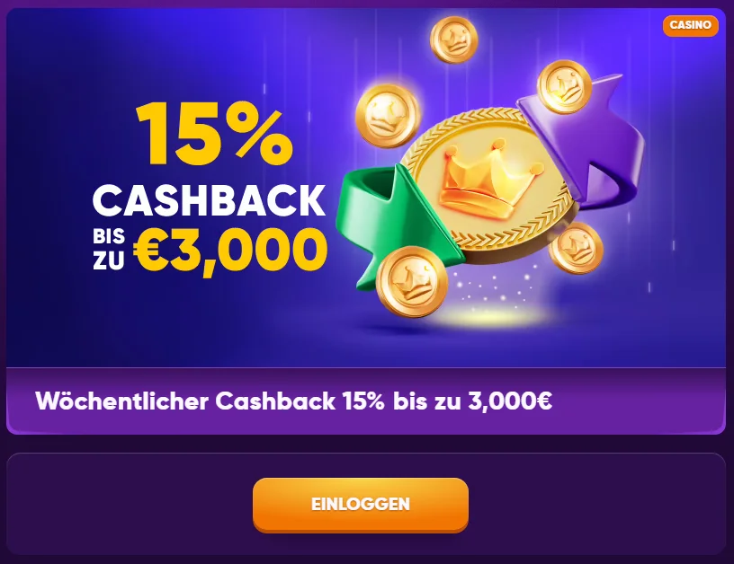 Cashback-Aktion bei Kingmaker Casino
