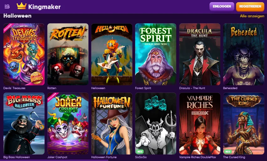 Besondere KingMaker Spiele